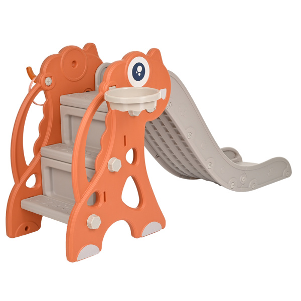 Горка "Плутоша" с баскет.кольцом Red/Красный, 153*72*75 см