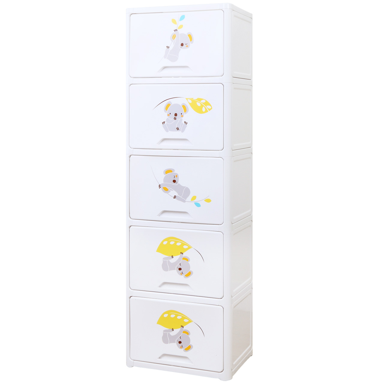 Комод пластиковый Коалы, 5 секций WJ43005