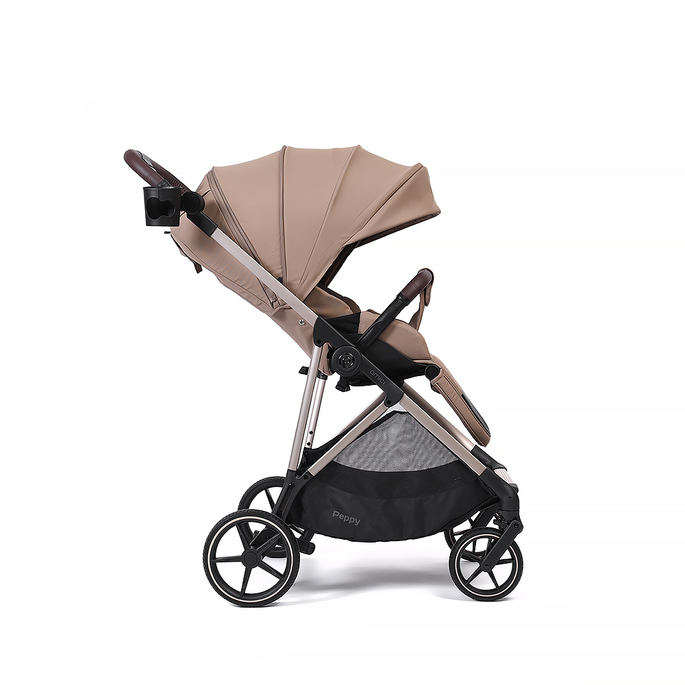Коляска прогулочная Peppy Amici (Latte) рама Beige