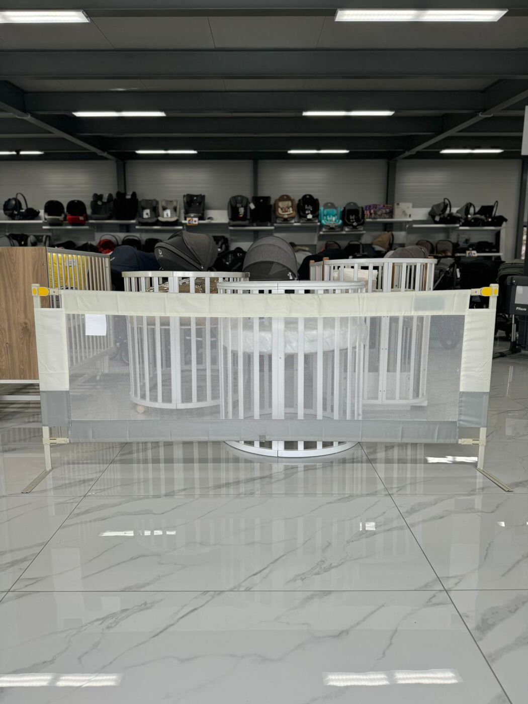 Бортик защитный для кровати Lux, 160см, цвет Кашемир (серый)