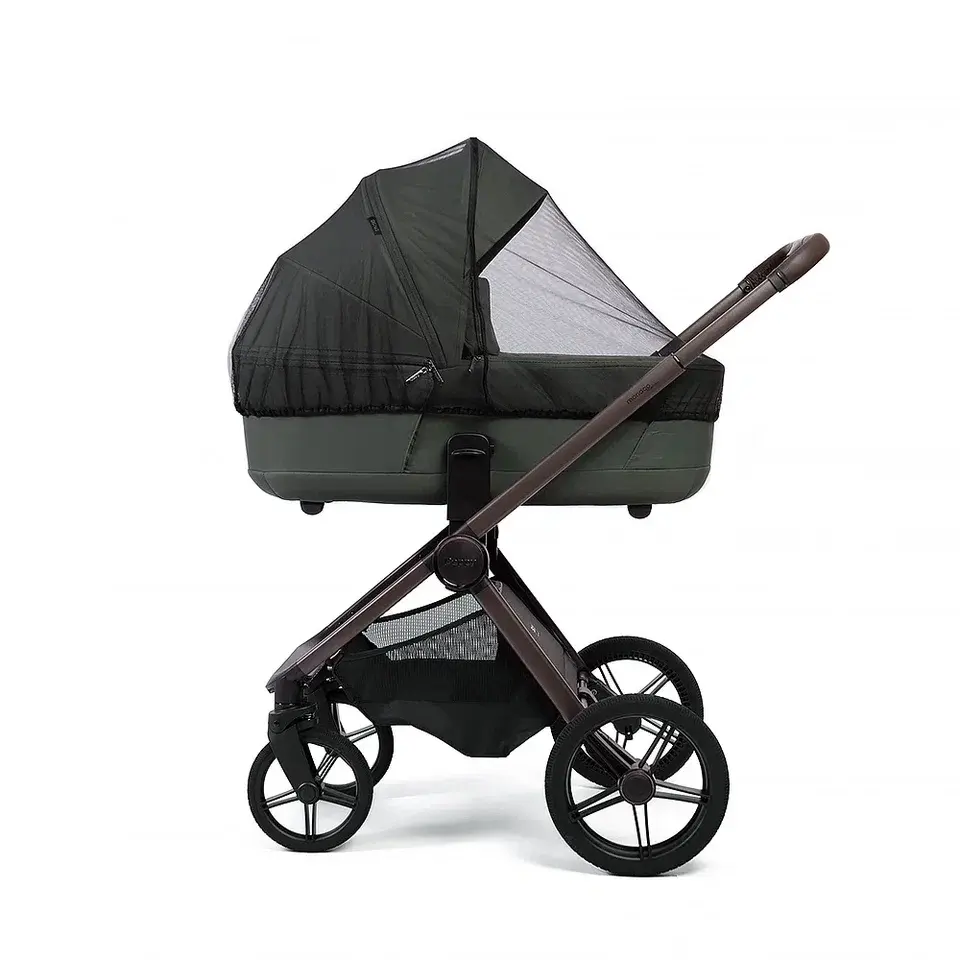 Коляска 2в1 Peppy Monaco thermo Green (зеленый), рама серо-коричневая