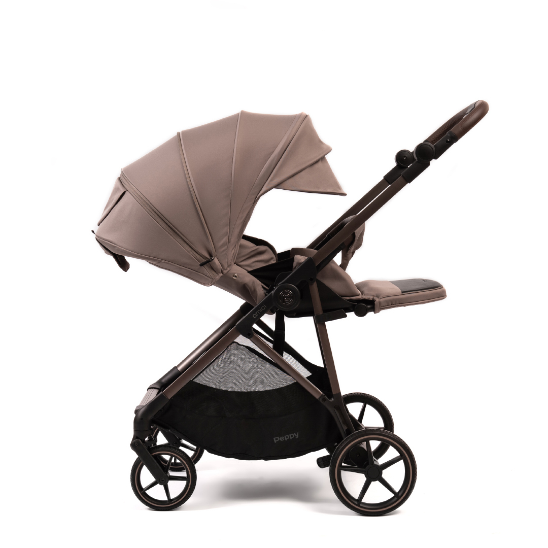 Коляска прогулочная Peppy Amici Sandstone (рама Greige)