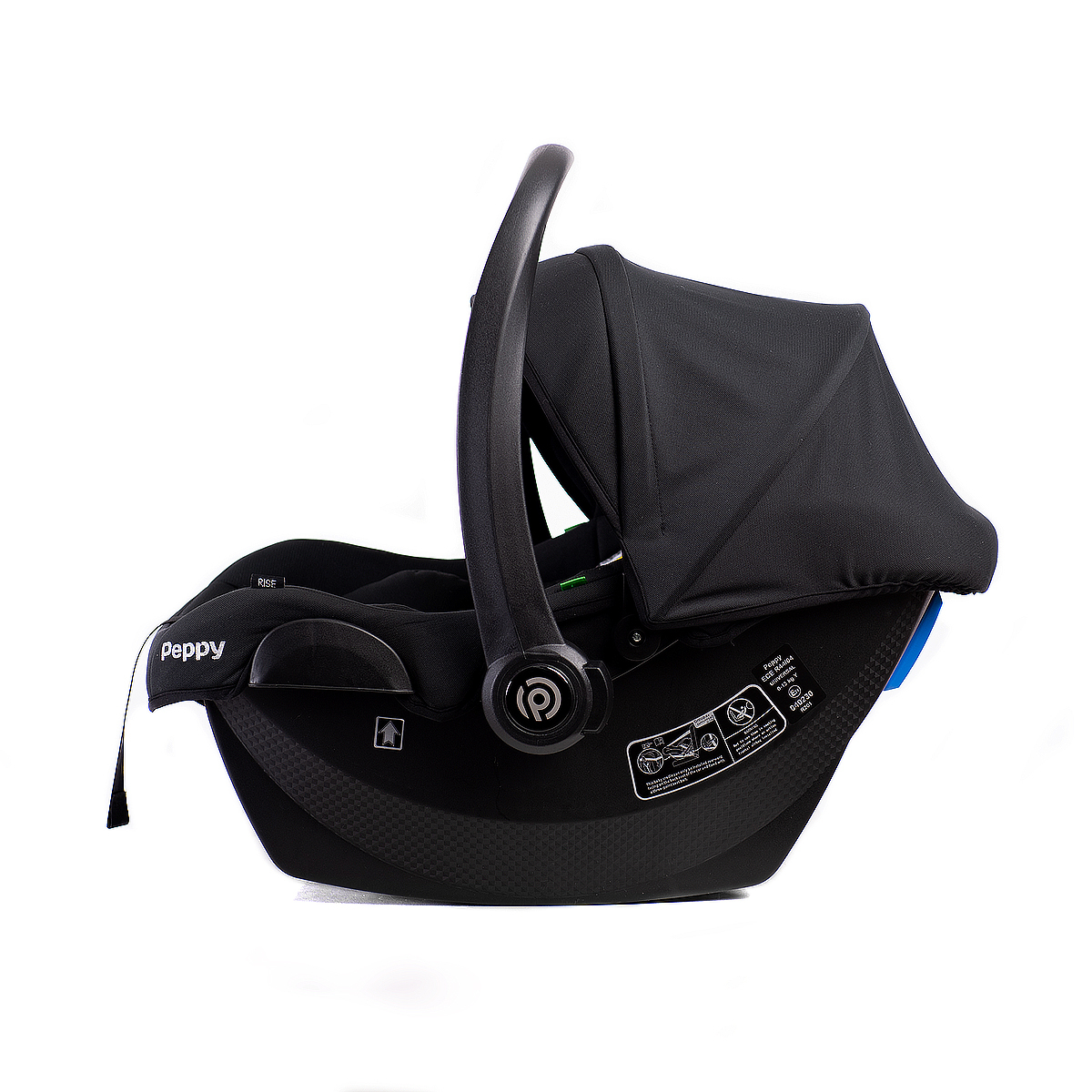 Автокресло Peppy Rise Carbon (0-13кг), Black (Черный)