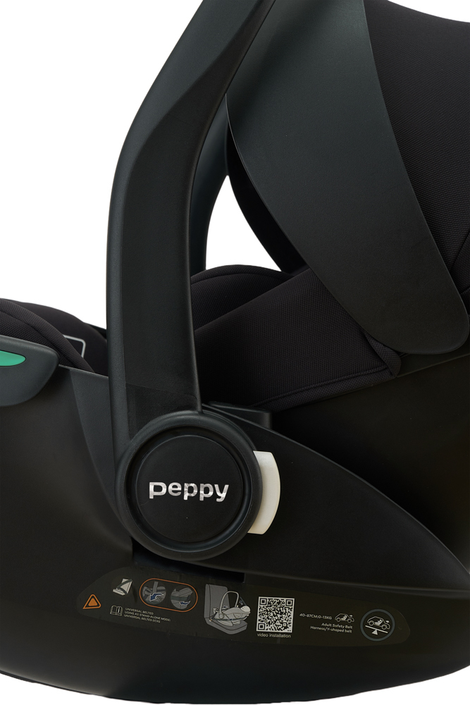 Автолюлька Peppy Jet I-Size (0-13 кг), Black