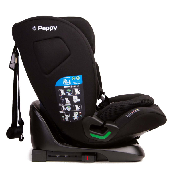 Автокресло Peppy Lambo i-Size (9-36 кг) Black (Черный)