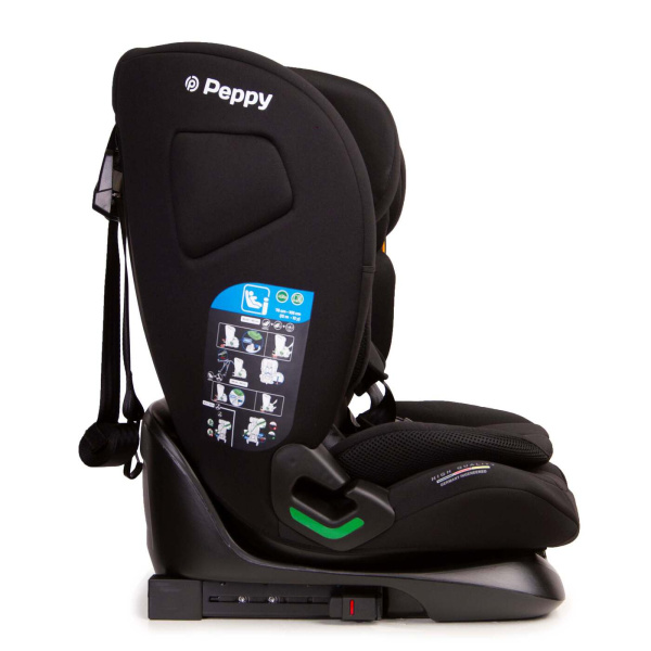 Автокресло Peppy Lambo i-Size (9-36 кг) Black (Черный)